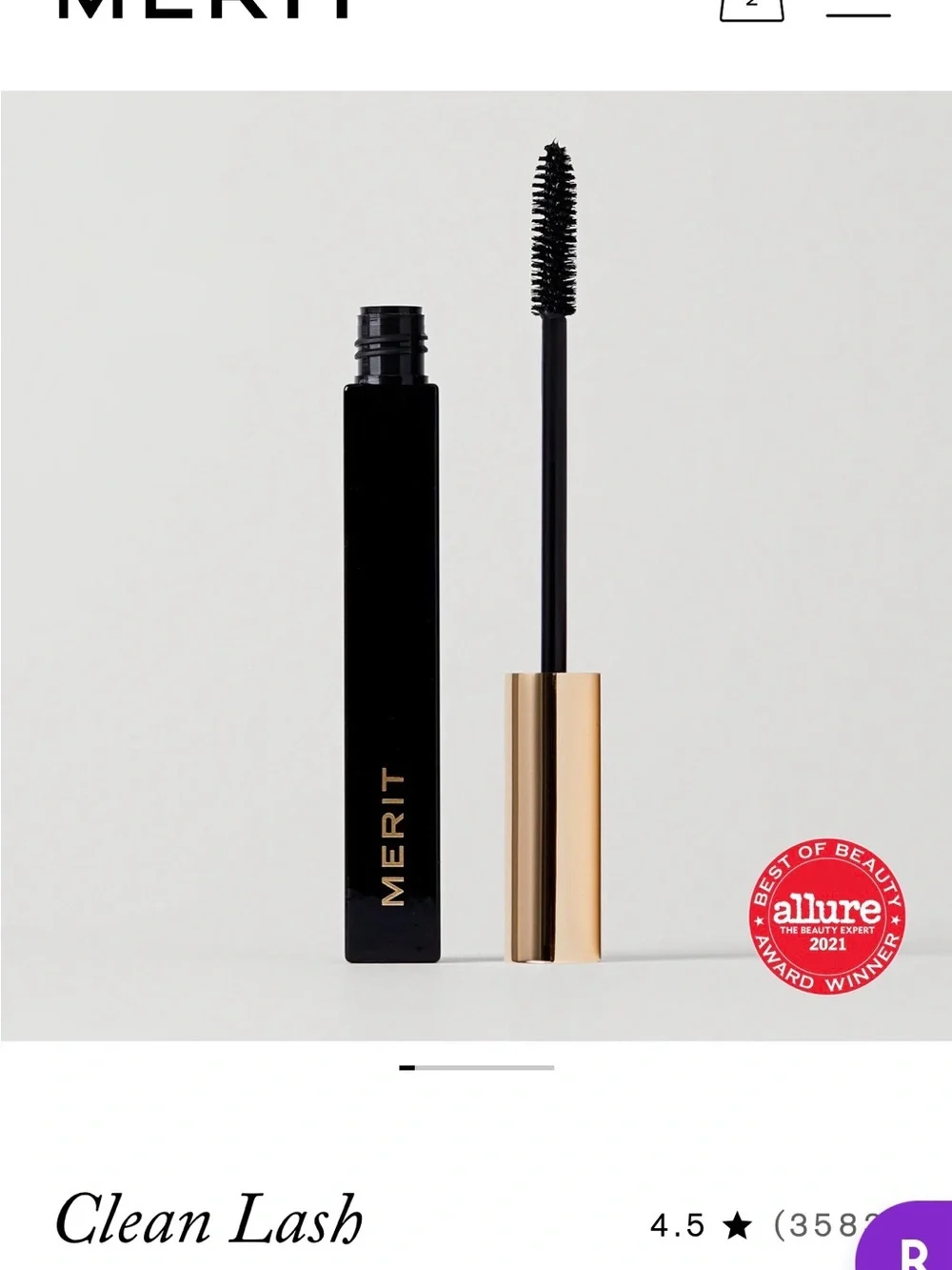 MERIT Clean Lash Mascara — Black